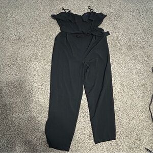 Banana Republic Black Ruffle Jumpsuit